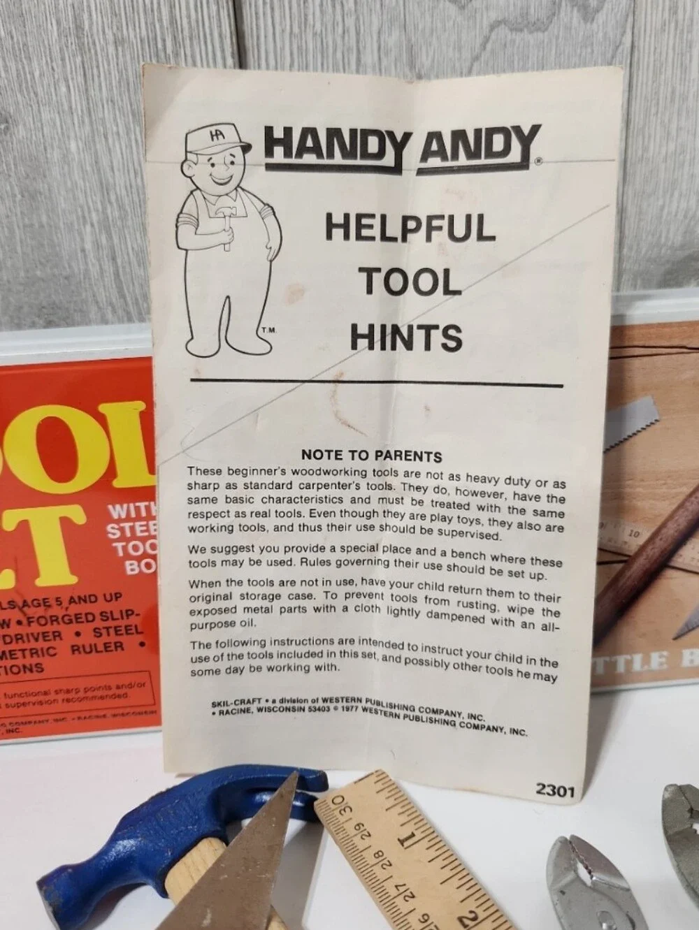 1977 Handy Andy Tool Set with Steel Tool Box Skil-Craft